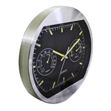 Aluminium Chronograph Racing Wall Clock (Silver & Black)