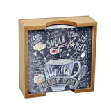 Butter Cream - 6 Coaster with Holder Set