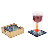 Pina Colada - 6 Coaster with Holder Set