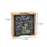 Pina Colada - 6 Coaster with Holder Set