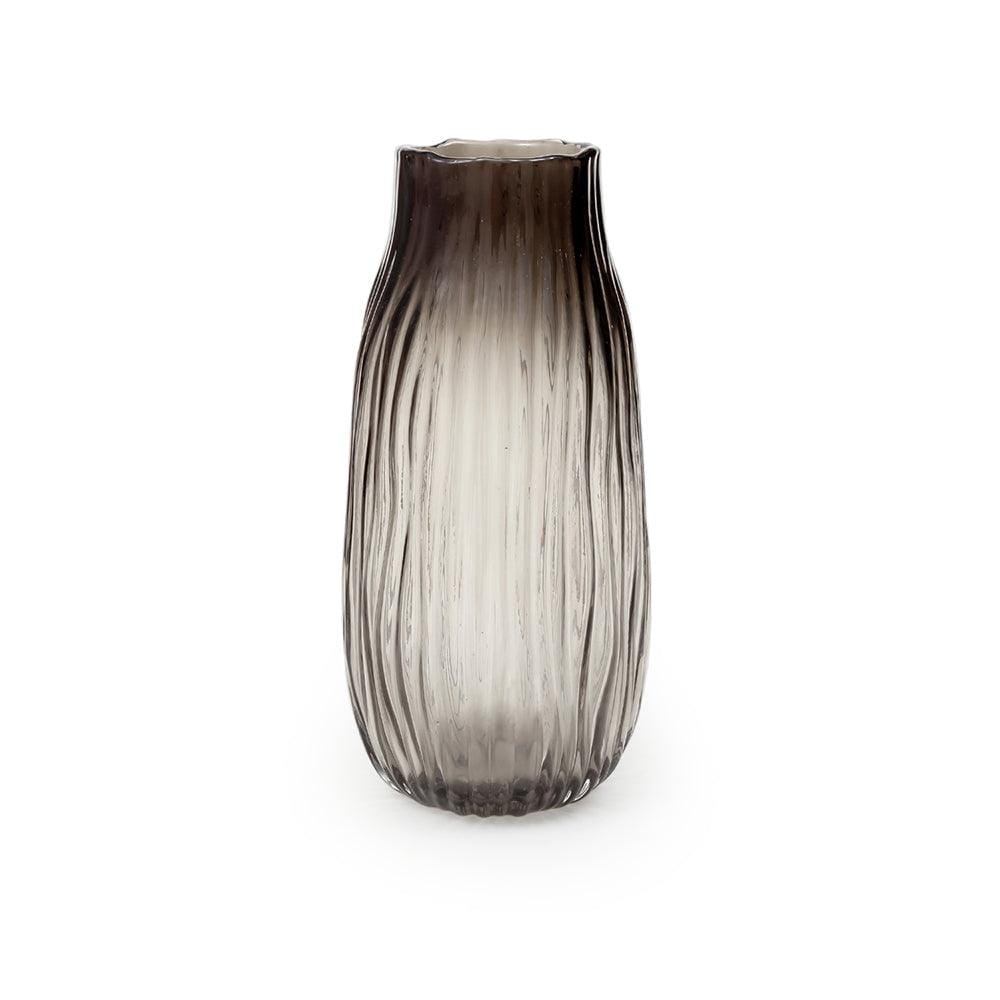 Gray Gradient Crystal Glass Vase (Tall)