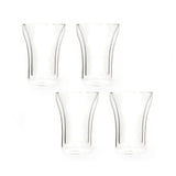 Double Wall Curve Glass (200 ml) (Pack of 4)