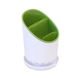 Cutlery Drainer & Organizer Kitchen Set (White and Green)