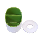 Cutlery Drainer & Organizer Kitchen Set (White and Green)