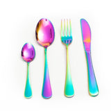 Enigma 24 Piece Stainless Steel Cutlery Set in Classy Gift Box (Rainbow Colours)