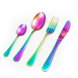 Enigma 24 Piece Stainless Steel Cutlery Set in Classy Gift Box (Rainbow Colours)