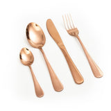 Enigma 24 Piece Stainless Steel Cutlery Set in Classy Gift Box (Rose Gold)