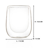 Double Wall Elegance Glass (250 ml) (Pack of 4)