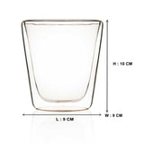 Double Wall Fantasia Glass (200 ml) (Pack of 4)