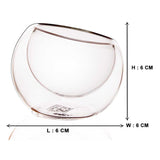 Double Wall Glass Dessert & Starters Bowl (120 ml) (Pack of 4)