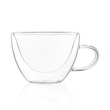 Double Wall Glass Serene Tea Cups (120 ml) (Pack of 4)