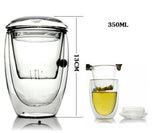 Double Wall Personal Infuser Glass (350 ml)