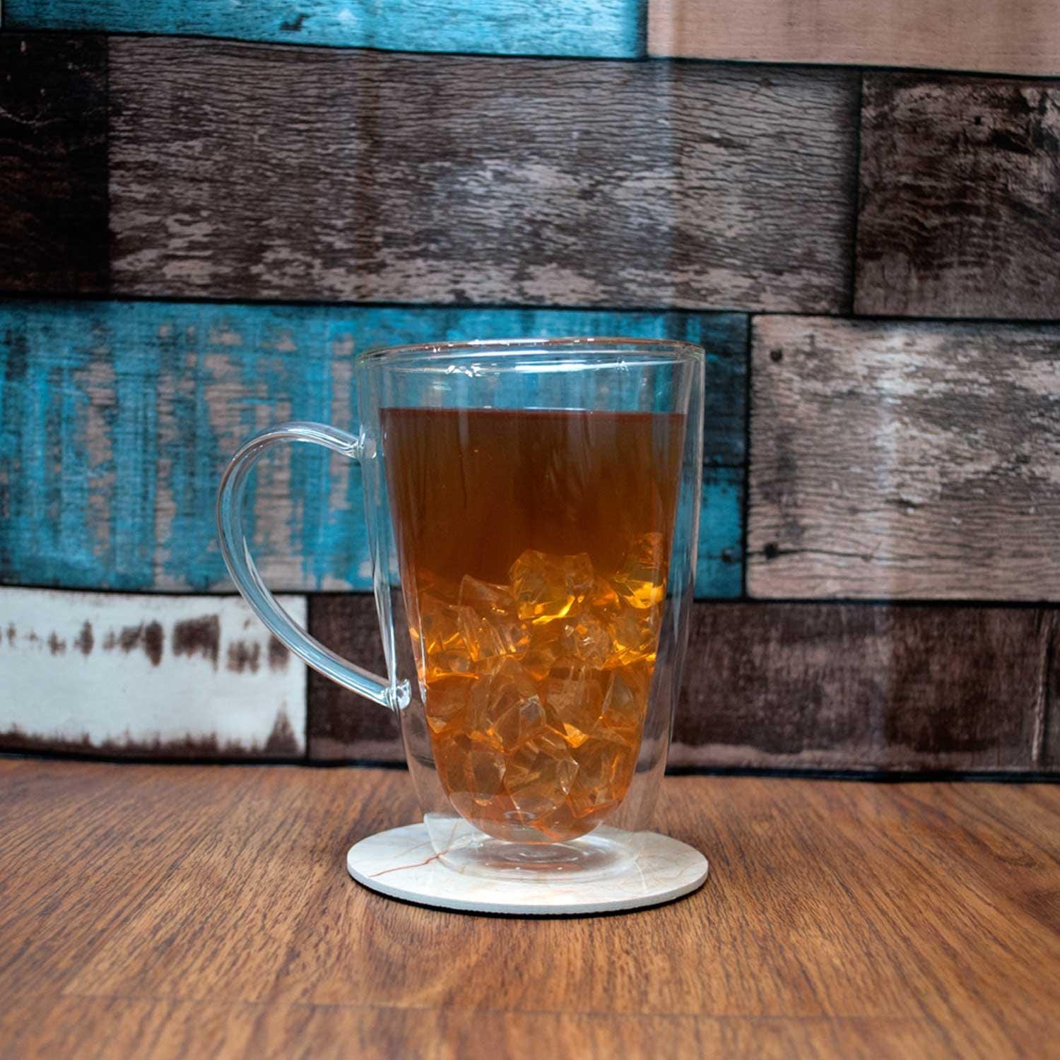 Double Wall Jumbo Glass Beer Mug (450 ml)