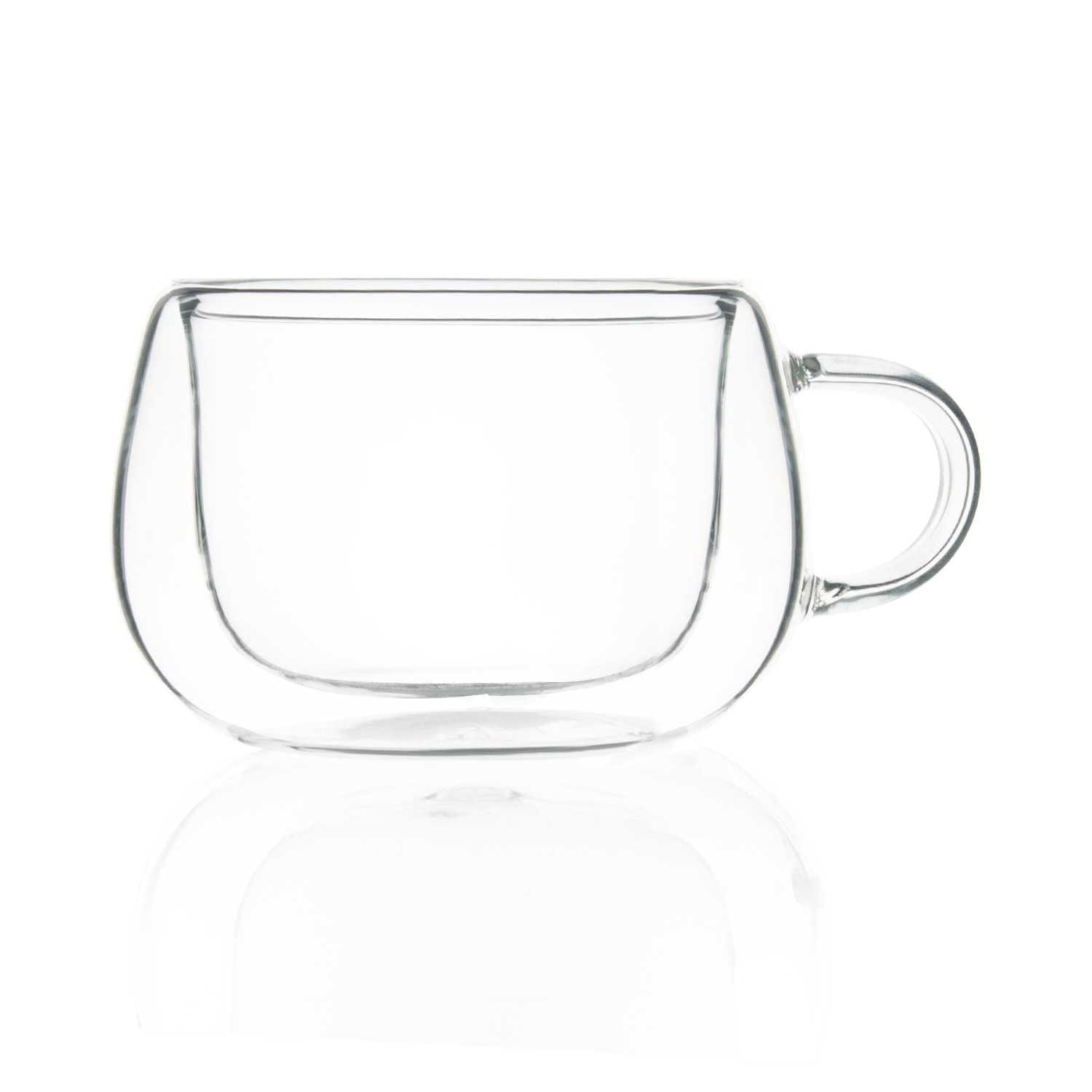Double Wall Glass Mini Cappucino Mug (150 ml) (Pack of 4)