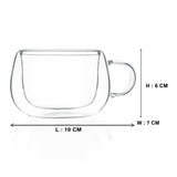 Double Wall Glass Mini Cappucino Mug (150 ml) (Pack of 4)