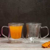 Double Wall Glass Passion Mugs (180 ml) (Pack of 4)