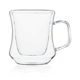 Double Wall Glass Passionate Mugs (150 ml) (Pack of 4)