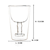 Double Wall Stylish Winestein Glass (200 ml) (Pack of 2)