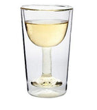 Double Wall Wine-Stein Glass (200 ml) (Pack of 2)