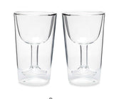 Double Wall Wine-Stein Glass (200 ml) (Pack of 2)