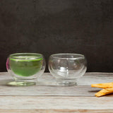 Double Wall Glass Zesty Serving Bowl (150 ml) (Pack of 4)