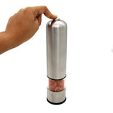 Premium Stainless Steel Electric Salt & Pepper Grinder Mill with LED Light