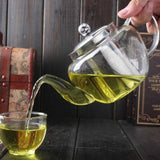 Elegant Glass Kettle / Tea Pot with Stainless Steel Filter & Lid (500 ml)
