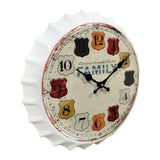 Family - Aluminium Bottle Cap Wall Clock (Multicolor)