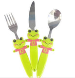 Funky Kids Cutlery Set - Fascinating Frog (3 Piece Set)