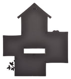 Happy Home - 4 Photo Wall Picture Frame (Black)