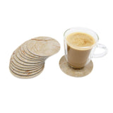 Designer Italian Marble Tile 12 Coaster Set (Round)