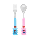 Funky Kids Cutlery Set - Laughing Bob (Blue & Red) (2 Piece Set)