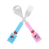 Funky Kids Cutlery Set - Laughing Bob (Blue & Red) (2 Piece Set)