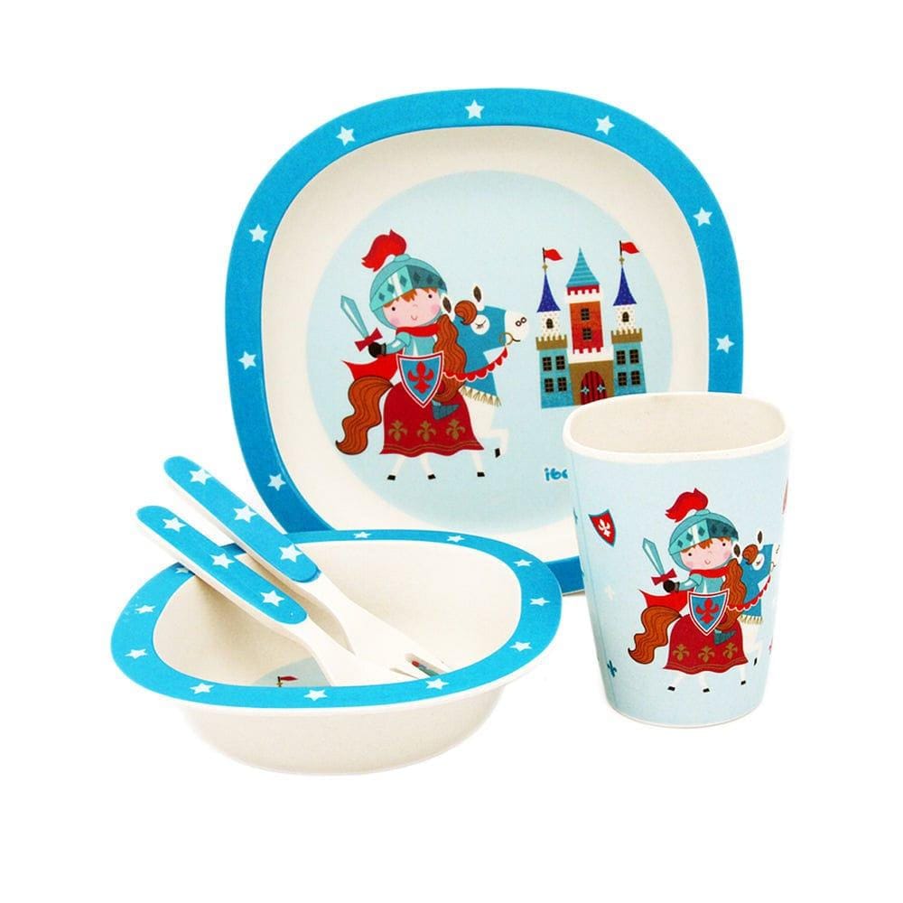 Kids 5 Piece Bamboo Fibre Eco-Friendly Meal Set - Strong Soldier (Multicolor)