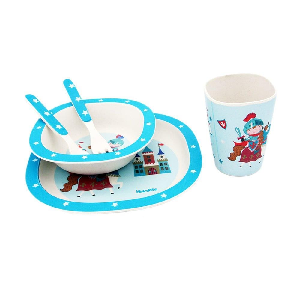 Kids 5 Piece Bamboo Fibre Eco-Friendly Meal Set - Strong Soldier (Multicolor)