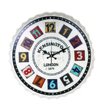 Kingston - Aluminium Bottle Cap Wall Clock (Vintage)