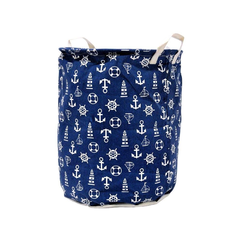 Sea Sun Fun (Blue & White) Laundry Basket