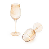 Amber Gold Wine Glass Set (350 ml) (Pack of 2)