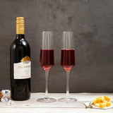 Elance High Class Flute Wine Glass Set (230 ml) (Pack of 2)