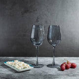 Smokey Gray Wine Glass Set (350 ml) (Pack of 2)