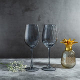 Smokey Gray Wine Glass Set (350 ml) (Pack of 2)