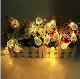 Bulb Metal Light String with 10 Silver Bulbs & Warm White LED Light (1.3 m)