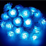 Flowers PE Light String with 20 White Flowers & Multicolor LED Lights (2.25 m)