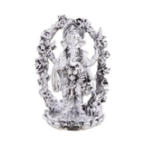 Lord Ganesha Gift Set Tray with 2 Tea Lights (Silver)