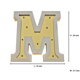 Monogram LED Light - Alphabet 'M'
