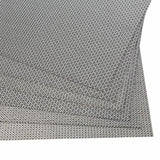 Malakos Bold 6 Washable Table Mat Set (Silver & Gray)