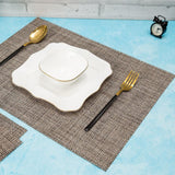 Malakos Bold 6 Washable Table Mat Set (Stone Gray)