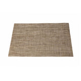 Malakos Checkered 6 Washable Table Mat Set (Dual Tone - Ash Gray)