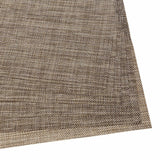 Malakos Checkered 6 Washable Table Mat Set (Dual Tone - Ash Gray)