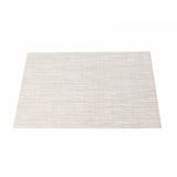 Malakos Checkered 6 Washable Table Mat Set (Dual Tone - Beige Brown)